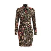 Bloemen Katoenen Jurk Etro , Black , Dames