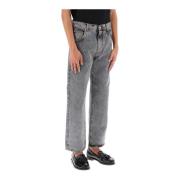 Vervaagde Grijze Denim Straight-Leg Jeans Etro , Gray , Heren