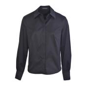 Elegante Zwarte Blouse Luisa Cerano , Black , Dames