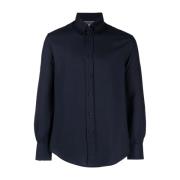 Italiaanse Katoen Kasjmier Shirt Brunello Cucinelli , Blue , Heren