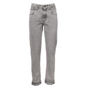 Slim-Fit Dames Jeans met Klassiek Design Brunello Cucinelli , Gray , D...