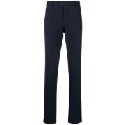 Slimme Chino Broek Blauw Brunello Cucinelli , Blue , Heren