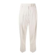 Women Clothing Trousers Beige Ss23 Brunello Cucinelli , Beige , Dames