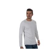 Katoenen T-shirt met lange mouwen Brunello Cucinelli , White , Heren