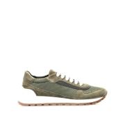 Groene Suède Sneakers Brunello Cucinelli , Green , Dames