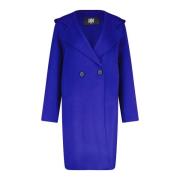 Dubbelrijige mantel van wolmix Riani , Blue , Dames