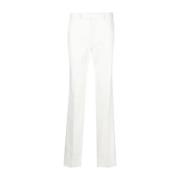 Slim Fit Katoen/Kasjmier Broek Ermenegildo Zegna , White , Heren