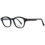 Zwarte Hoorn Ronde Optische Brillen Ermenegildo Zegna , Black , Heren