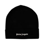 Katoenen muts met logo Palm Angels , Black , Heren