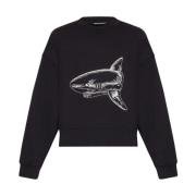 Geborduurde sweatshirt Palm Angels , Black , Heren