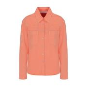 Oranje Shirt voor Vrouwen Ss22 Palm Angels , Orange , Dames