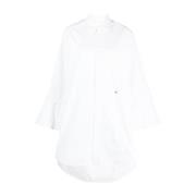 Jurk met uitlopende mouwen Palm Angels , White , Dames