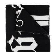 Sjaal met logo Palm Angels , Black , Unisex
