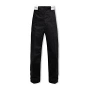 Plooivoorpantalon Palm Angels , Black , Heren