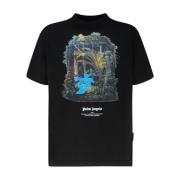 Jungle Print Grafisch T-Shirt Palm Angels , Black , Heren