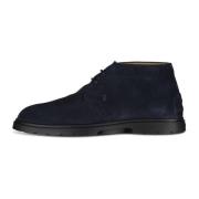 Velours Desert Boots Tod's , Blue , Heren