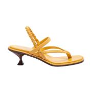 Hoge hak sandalen Tod's , Yellow , Dames