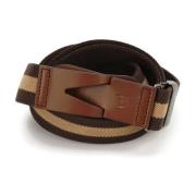 Verstelbare canvas Riem met prachtige leren gesp Tod's , Brown , Heren