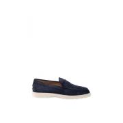 Suède Mocassins Tod's , Blue , Heren