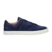 Blauwe Suède Gymschoenen Tod's , Blue , Heren