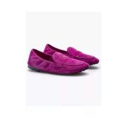 Ballet Loafer in Fuchsia Tory Burch , Pink , Dames