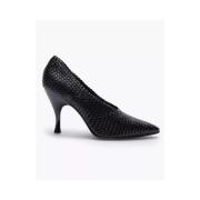 Gevlochten Leren Pumps - Zwart, Maat 6 1/2 Tory Burch , Black , Dames