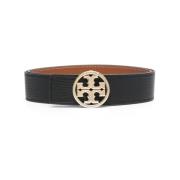 Stijlvolle Leren Riem Tory Burch , Black , Dames