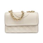 Kleine fleming cabriolet schoudertas Tory Burch , Beige , Dames