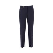 Straight Trousers Peserico , Blue , Dames