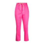 Essential Cropped Broek Patrizia Pepe , Pink , Dames