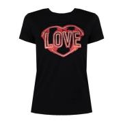 Stijlvolle Framelon T-Shirt voor vrouwen Patrizia Pepe , Black , Dames