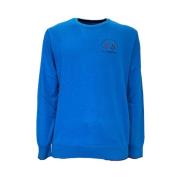 Turkish Tile Crew Neck Lambscot Sweater La Martina , Blue , Heren