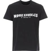 T-Shirt, Klassieke Stijl Moose Knuckles , Black , Heren