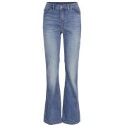 Flared Bootcut Jeans Summum Woman , Blue , Dames