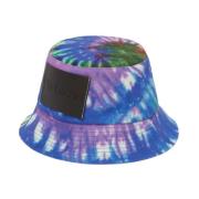Kleurrijke Tie-Dye Bucket Hat JW Anderson , Blue , Dames