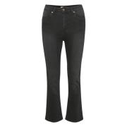 Stijlvolle Bootcut Jeans voor Vrouwen Part Two , Black , Dames