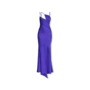 Melva maxi satijnen jurk The Attico , Purple , Dames
