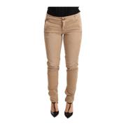 Ermanno Scervino Brown Low Taille Skinny Denim Trouser Cotton Jeans Er...