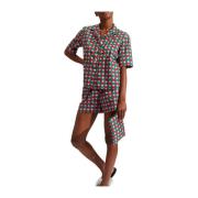 Comfortabele Katoenen Kort Pyjamaset La DoubleJ , Pink , Dames