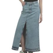 Denim Skirts Ragdoll La , Blue , Dames