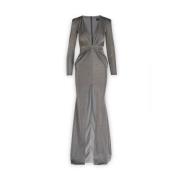 Stijlvolle Abiti Jurk Actualee , Gray , Dames