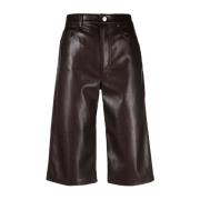 Hoge kwaliteit katoenen lange shorts voor vrouwen Nanushka , Brown , D...