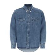 Denim Overhemd Bally , Blue , Heren