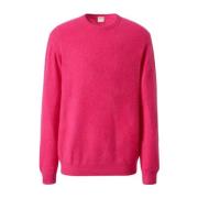 Luxe Cashmere Crewneck Sweater Massimo Alba , Pink , Heren