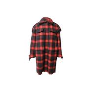 Pre-owned Wool outerwear Burberry Vintage , Red , Dames