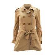 Pre-owned Polyester outerwear Moncler Pre-owned , Beige , Dames