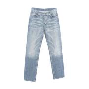 Pre-owned Cotton jeans Gucci Vintage , Blue , Dames