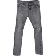 Pre-owned Cotton jeans Balmain Pre-owned , Gray , Dames