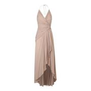 Gedrapeerde lange jurk Alexandre Vauthier , Beige , Dames