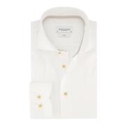 Witte Cutaway Overhemd - Katoen, NorHeren Fit Profuomo , White , Heren
